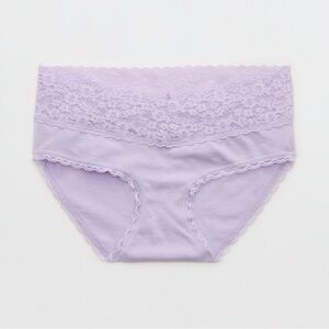 NWT Aerie Superchill Vintage Lace Cotton Boybrief Panty
